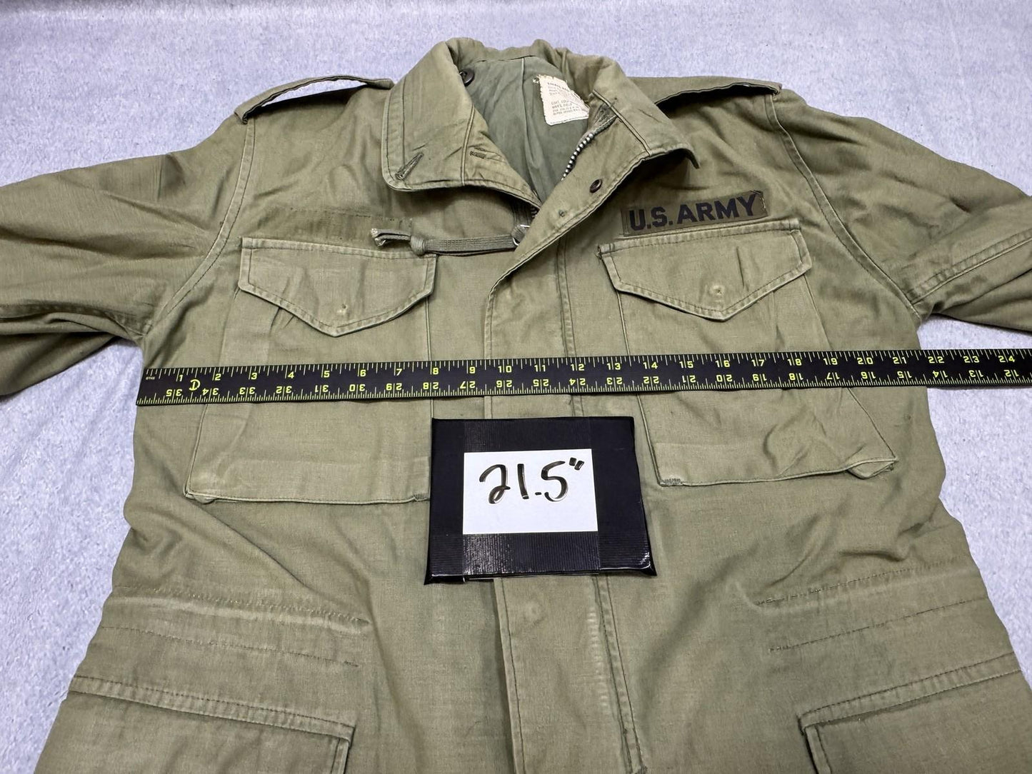 US Army M-1965 Field Jacket Small Regular Alpha Industries Vietnam Era Coat - Centex Military Gear