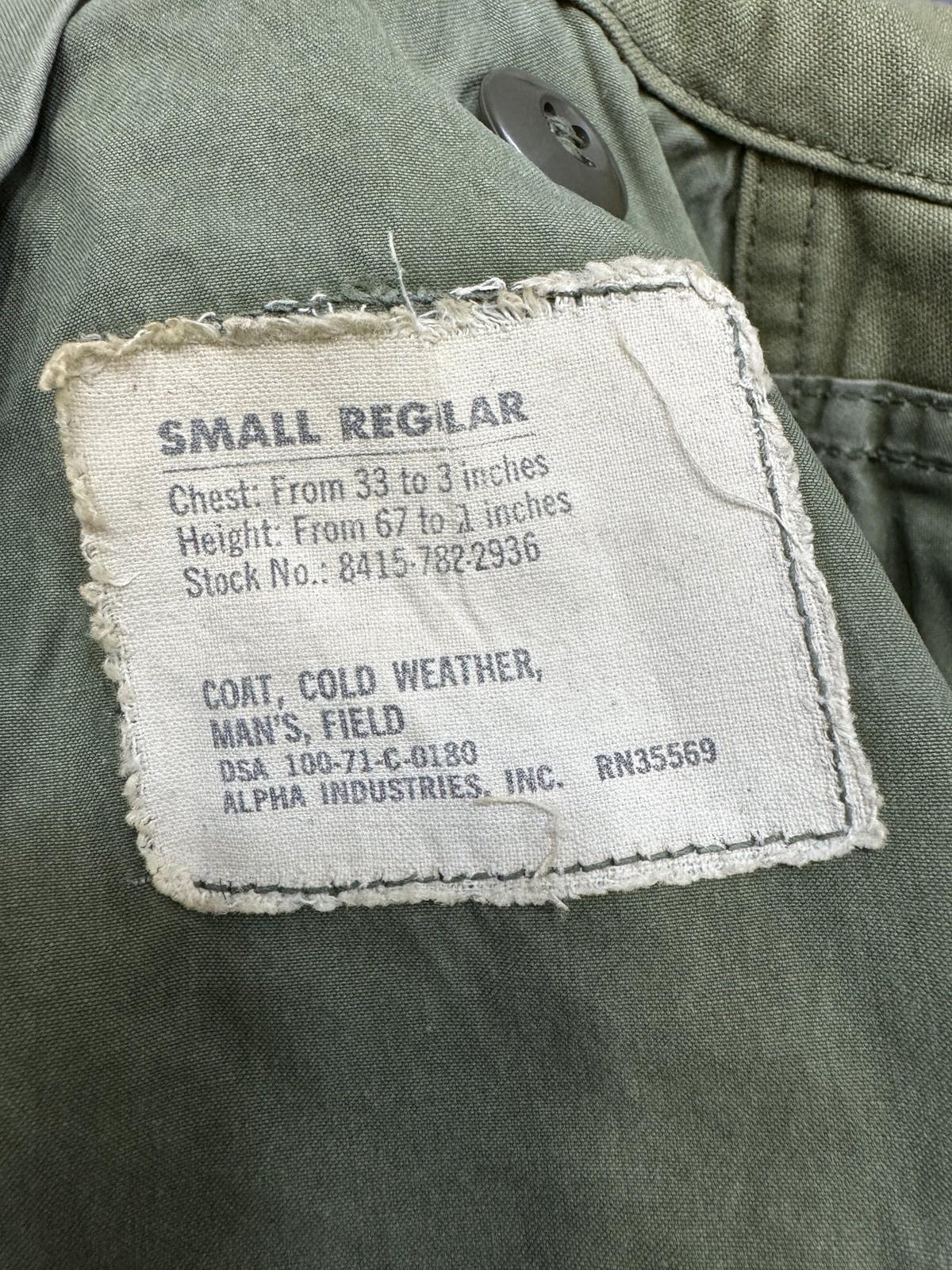 US Army M-1965 Field Jacket Small Regular Alpha Industries Vietnam Era Coat - Centex Military Gear