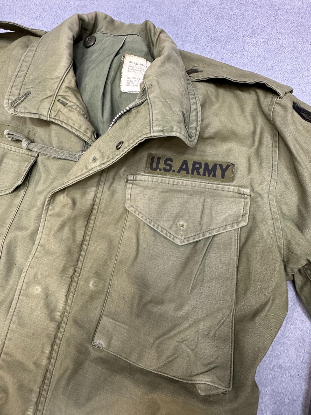 US Army M-1965 Field Jacket Small Regular Alpha Industries Vietnam Era Coat - Centex Military Gear