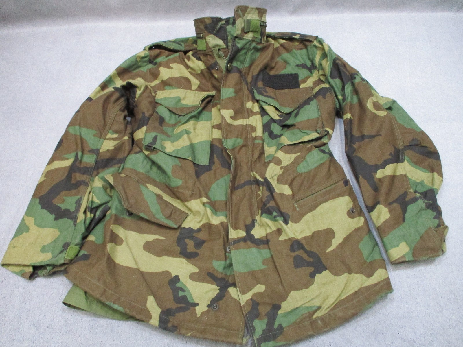US Military M-65 Field Jacket Woodland Camo Small Regular Cold Weather Coat - Centex Military Gear
