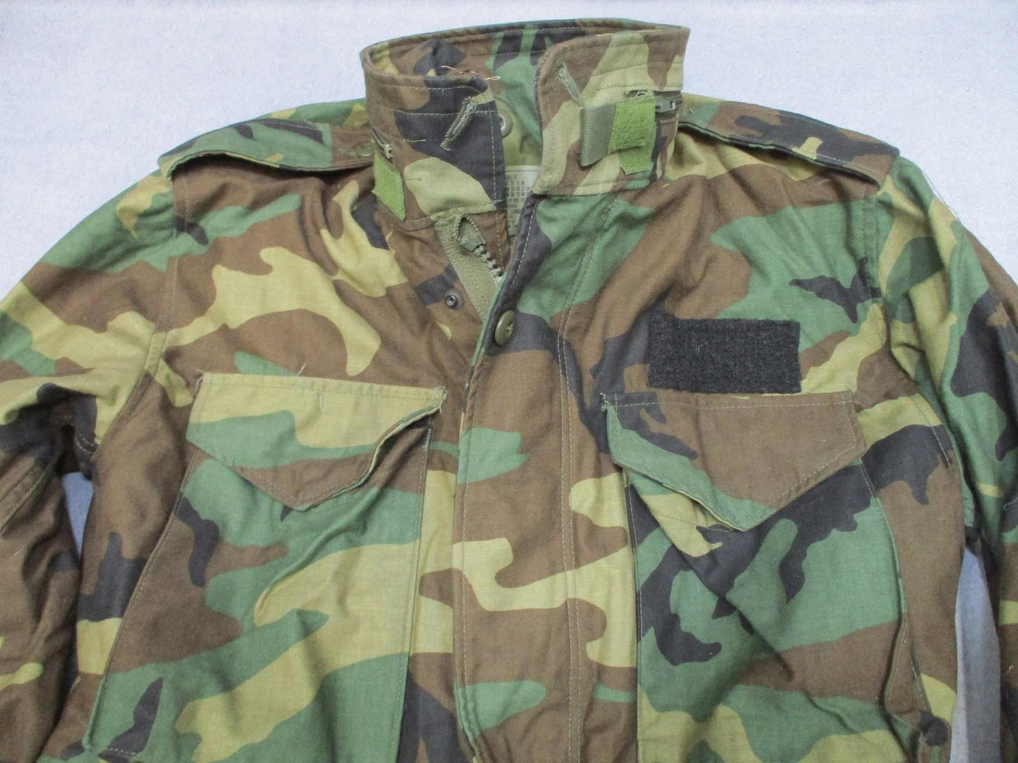 US Military M-65 Field Jacket Woodland Camo Small Regular Cold Weather Coat - Centex Military Gear