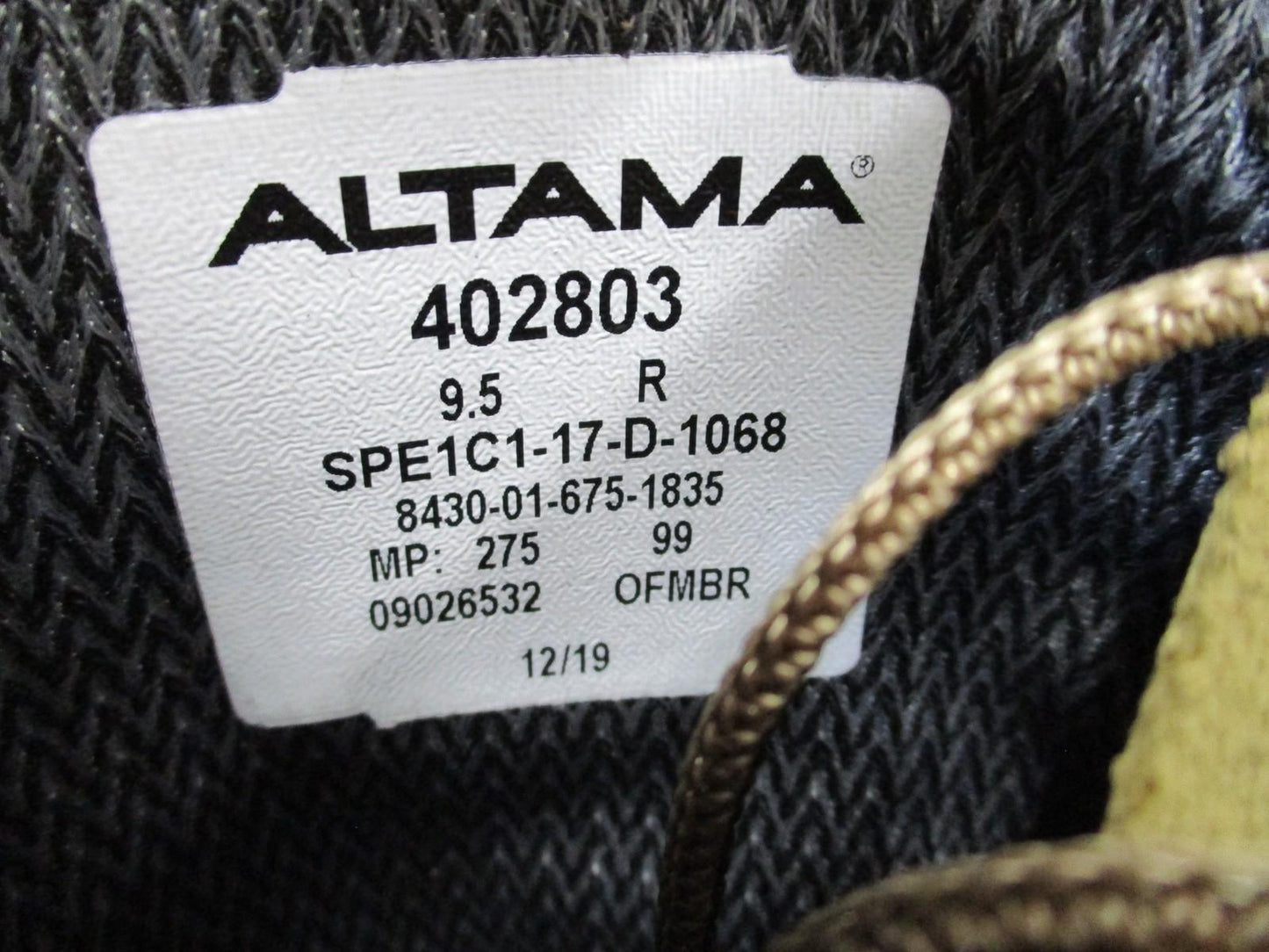 Altama 402803 Men's Coyote Combat Boots Size 9.5R Cold/Wet Weather - Centex Military Gear