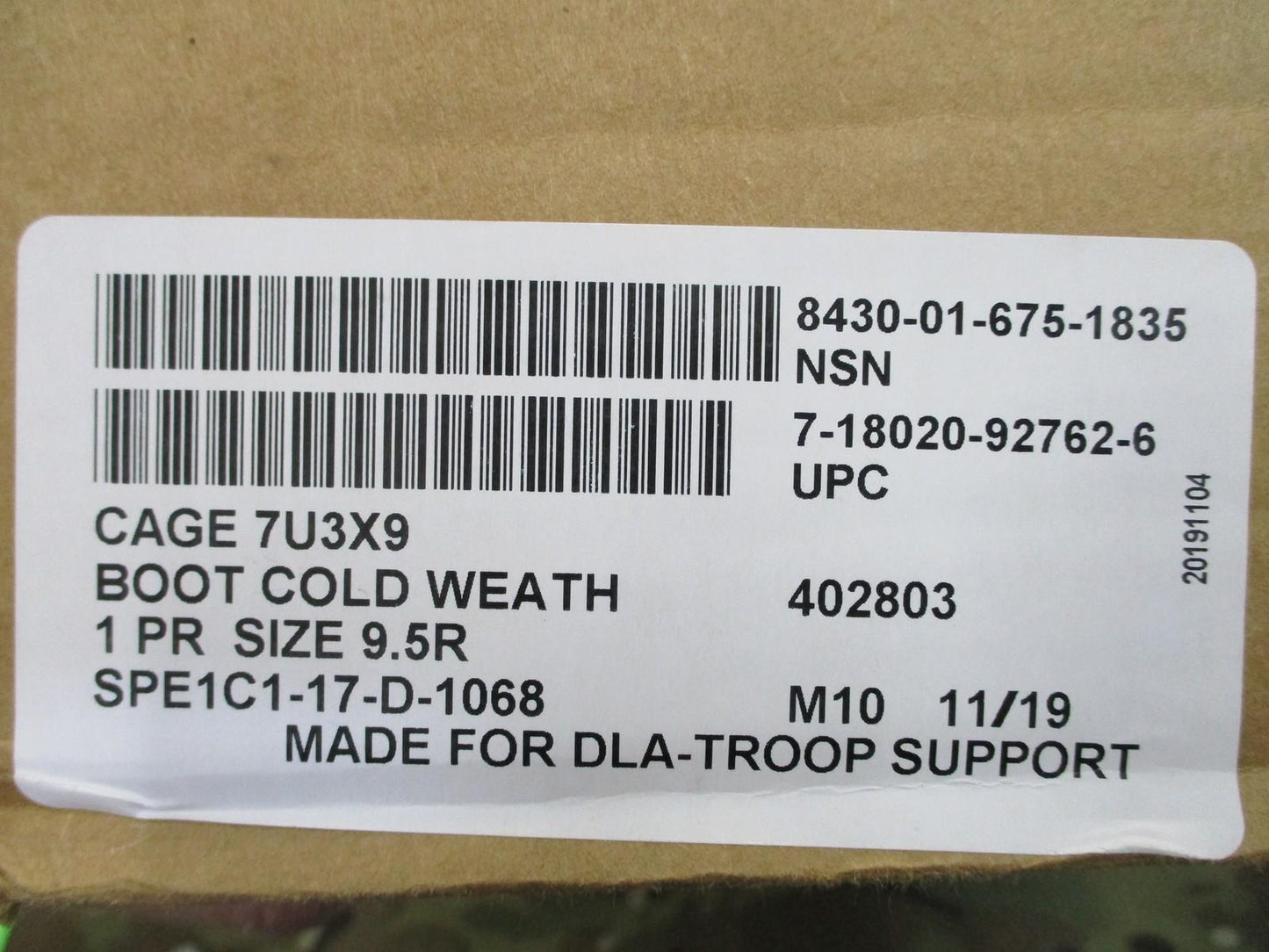 Altama 402803 Men's Coyote Combat Boots Size 9.5R Cold/Wet Weather - Centex Military Gear