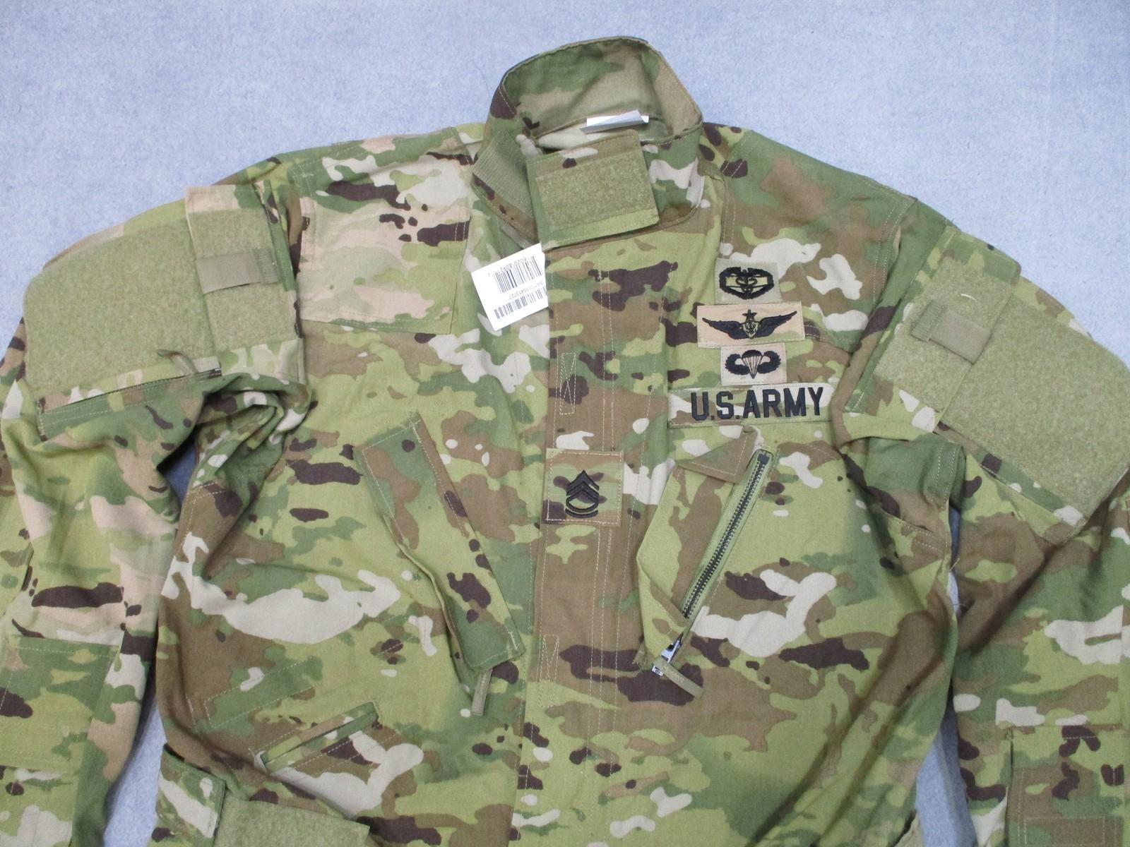 US Army Combat Aircrew Coat Medium-Regular Medical, Aviation, Parachutist Badges - Centex Military Gear