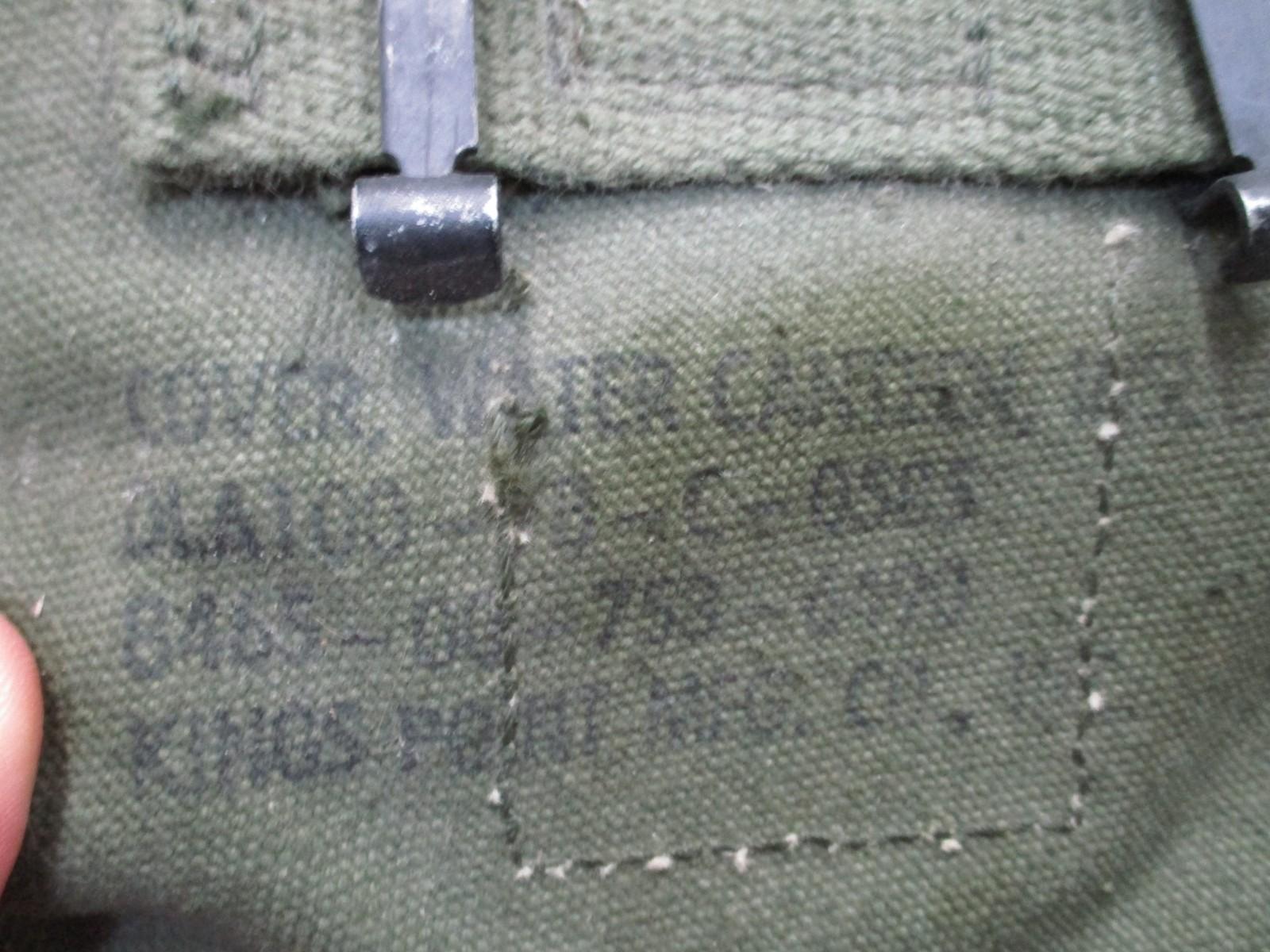 Vintage US Military 1 Quart Cotton/Canvas Canteen Pouch 1978 OD Olive Drab Green - Centex Military Gear