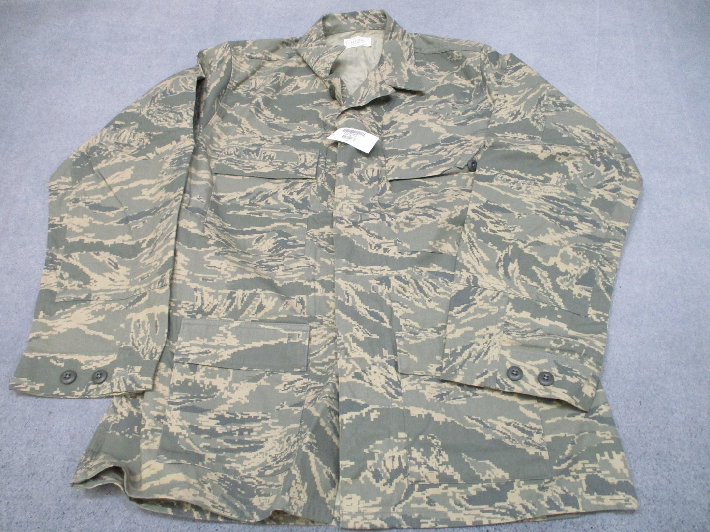 US Air Force ABU Utility Shirt Men's Size 44 Long Camouflage Digital Tigerstripe - Centex Military Gear