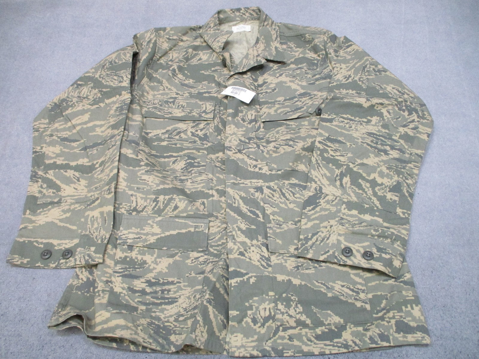 US Air Force ABU Utility Shirt Men's Size 44 Long Camouflage Digital Tigerstripe - Centex Military Gear