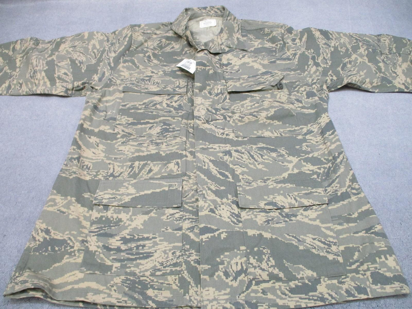 US Air Force ABU Utility Shirt Men's Size 44 Long Camouflage Digital Tigerstripe - Centex Military Gear