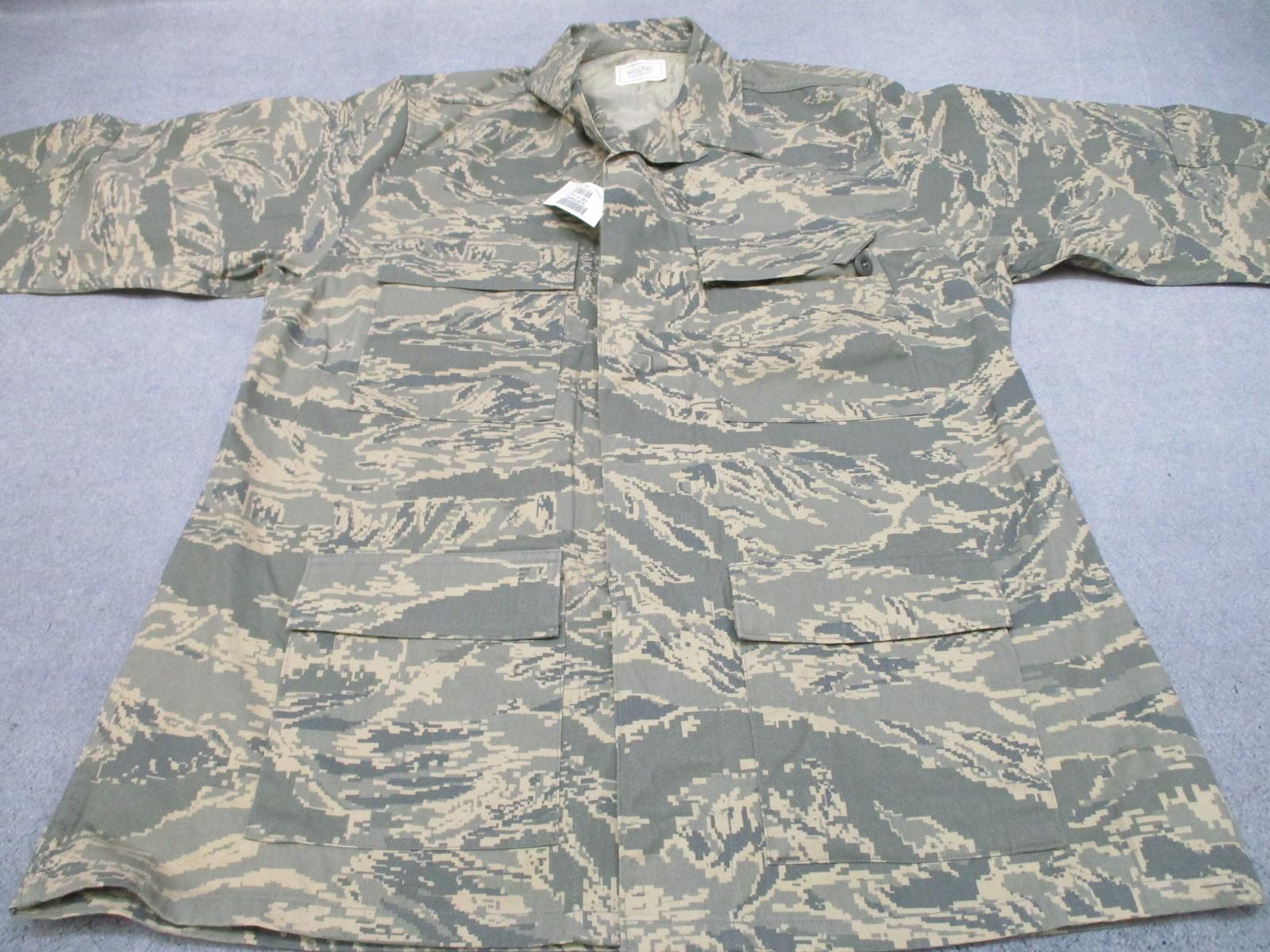 US Air Force ABU Utility Shirt Men's Size 44 Long Camouflage Digital Tigerstripe - Centex Military Gear