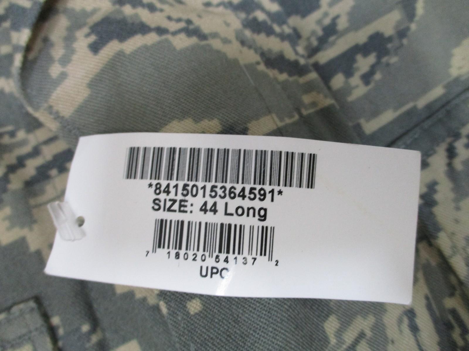 US Air Force ABU Utility Shirt Men's Size 44 Long Camouflage Digital Tigerstripe - Centex Military Gear