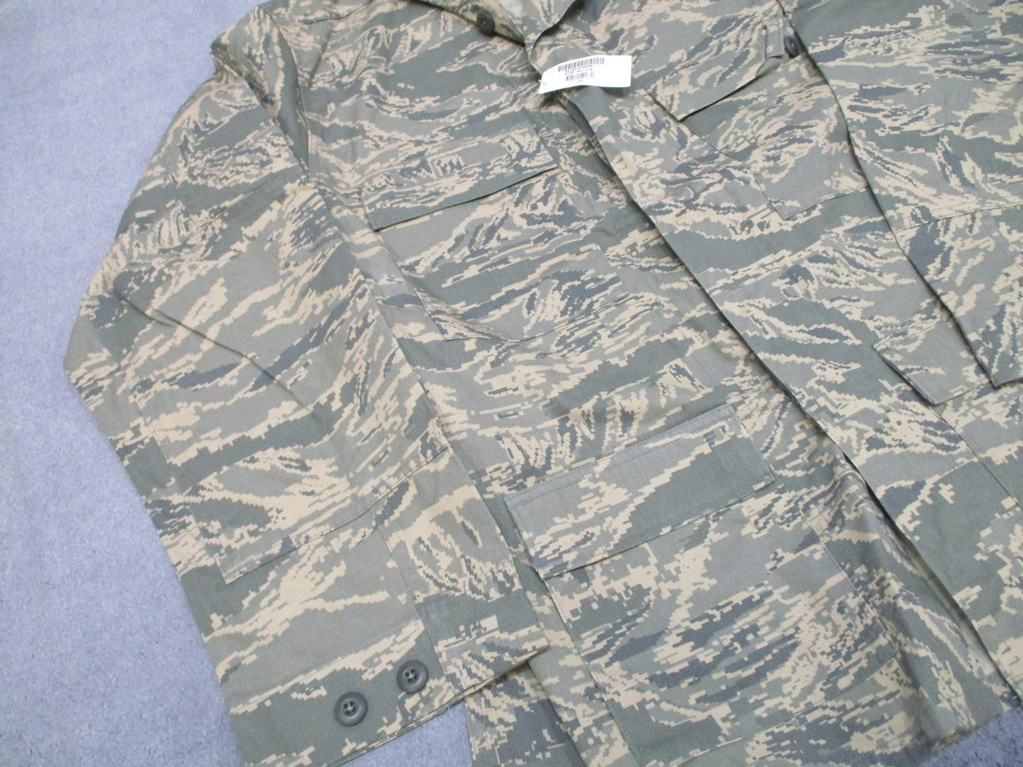 US Air Force ABU Utility Shirt Men's Size 44 Long Camouflage Digital Tigerstripe - Centex Military Gear