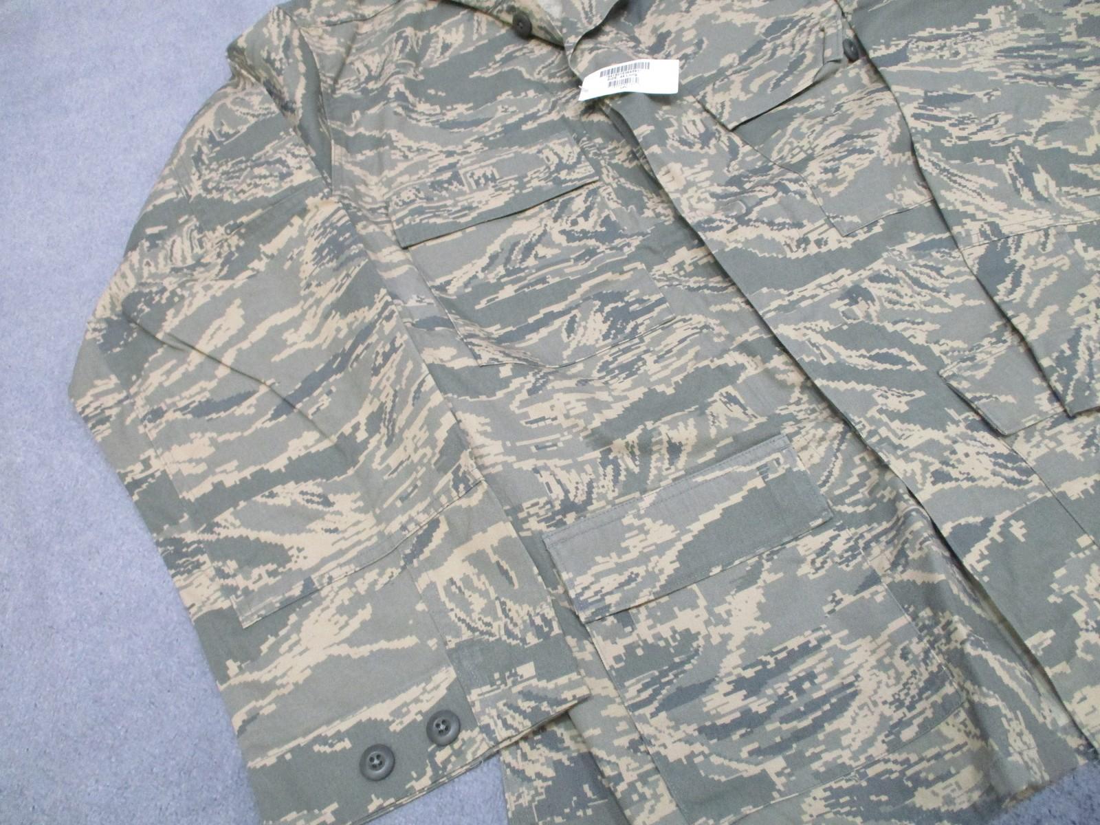 US Air Force ABU Utility Shirt Men's Size 44 Long Camouflage Digital Tigerstripe - Centex Military Gear