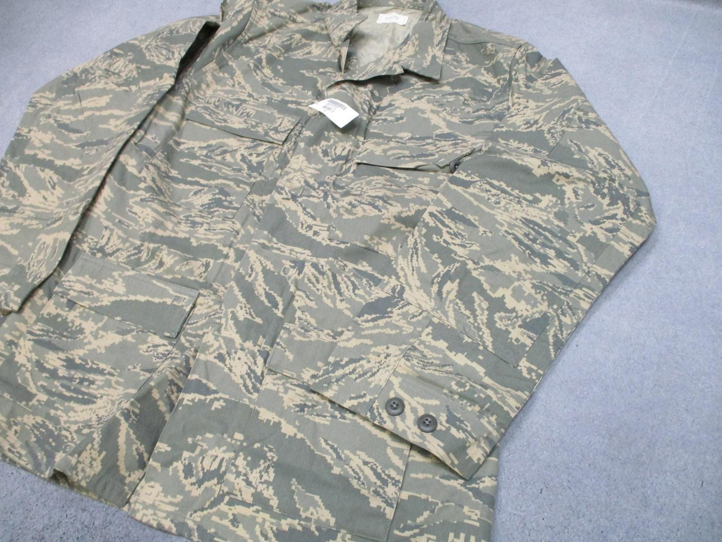 US Air Force ABU Utility Shirt Men's Size 44 Long Camouflage Digital Tigerstripe - Centex Military Gear