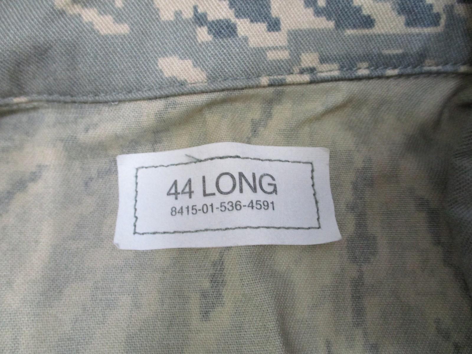 US Air Force ABU Utility Shirt Men's Size 44 Long Camouflage Digital Tigerstripe - Centex Military Gear
