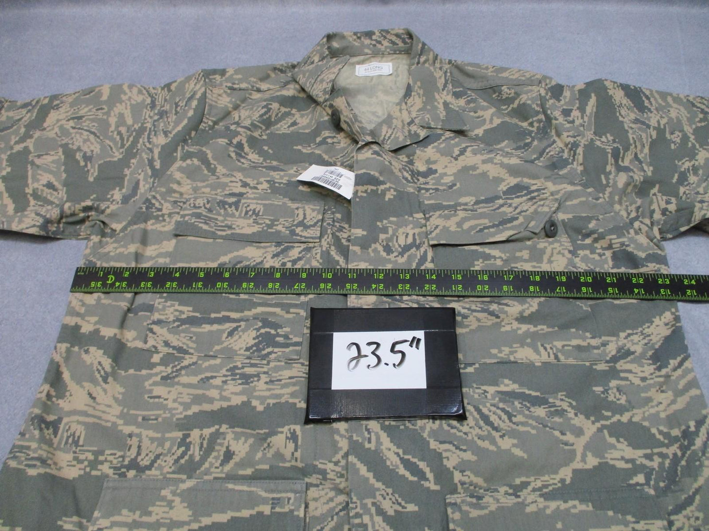 US Air Force ABU Utility Shirt Men's Size 44 Long Camouflage Digital Tigerstripe - Centex Military Gear