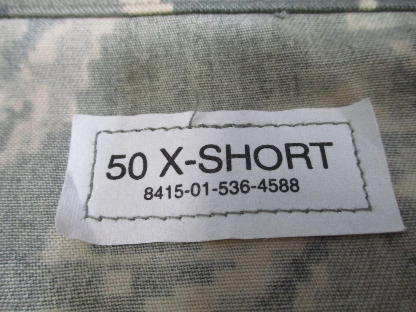 US Air Force Utility Camo Coat 50 X-Short 50% Nylon/50% Cotton Tigerstripe - Centex Military Gear