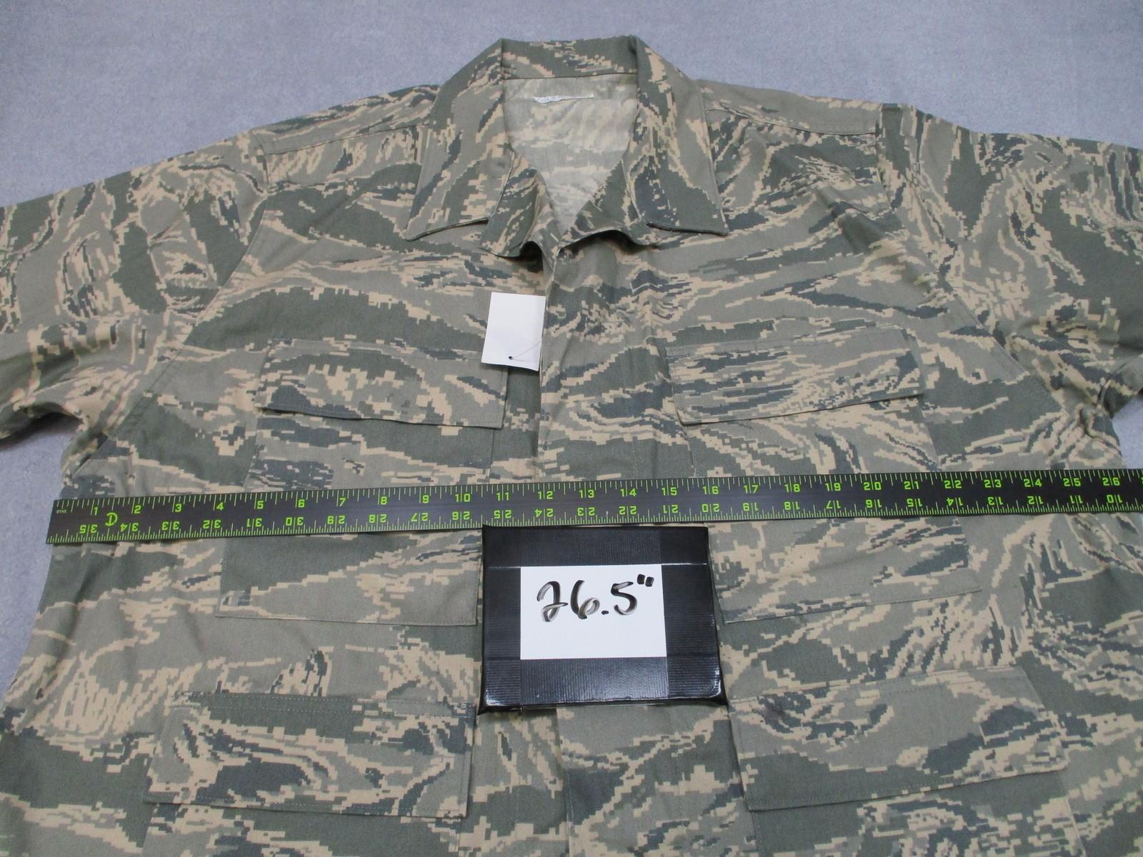 US Air Force Utility Camo Coat 50 X-Short 50% Nylon/50% Cotton Tigerstripe - Centex Military Gear