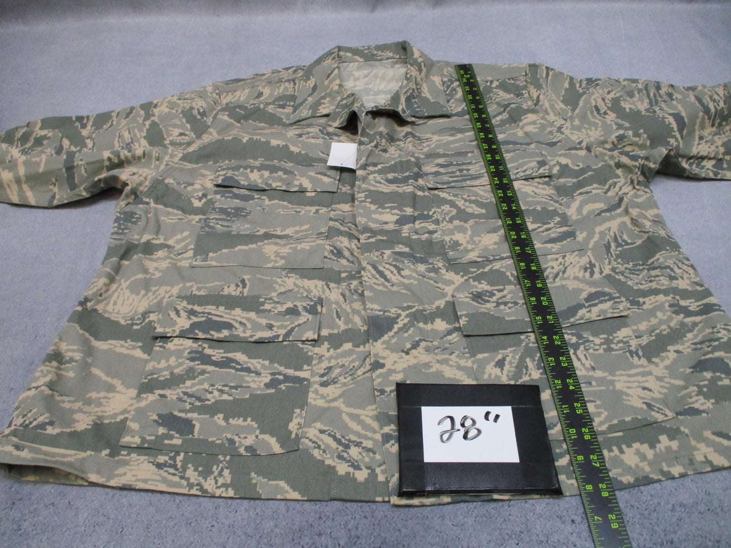 US Air Force Utility Camo Coat 50 X-Short 50% Nylon/50% Cotton Tigerstripe - Centex Military Gear