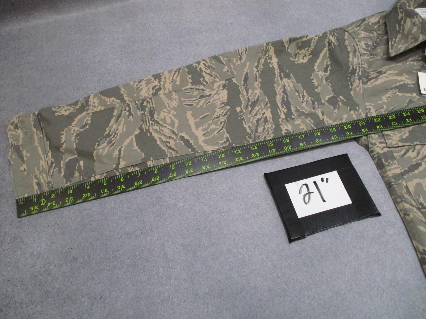 US Air Force ABU Utility Shirt Men's 32 Long Camouflage TIGERSTRIPE DIGITAL USGI - Centex Military Gear