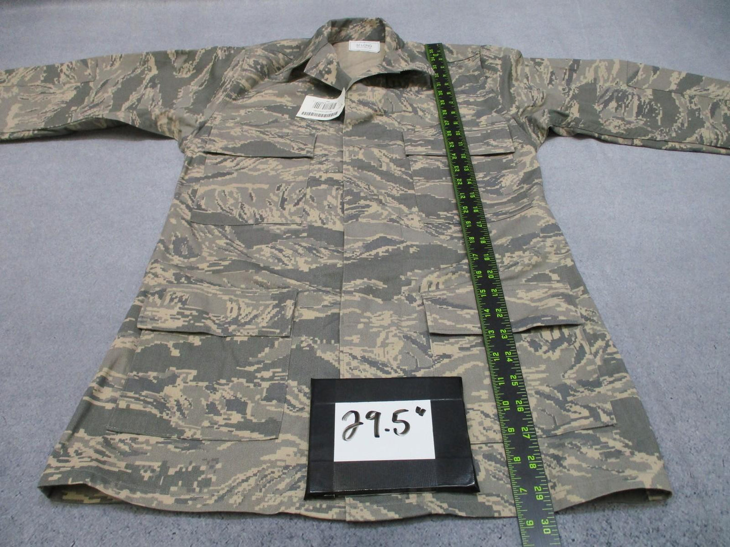 US Air Force ABU Utility Shirt Men's 32 Long Camouflage TIGERSTRIPE DIGITAL USGI - Centex Military Gear