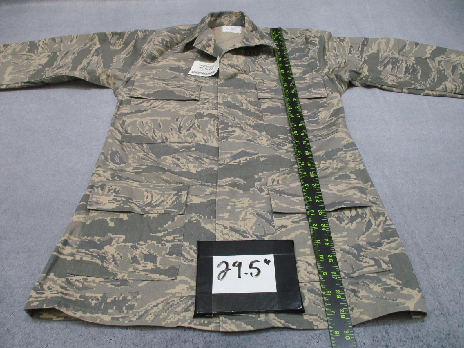 US Air Force ABU Utility Shirt Men's 32 Long Camouflage TIGERSTRIPE DIGITAL USGI - Centex Military Gear