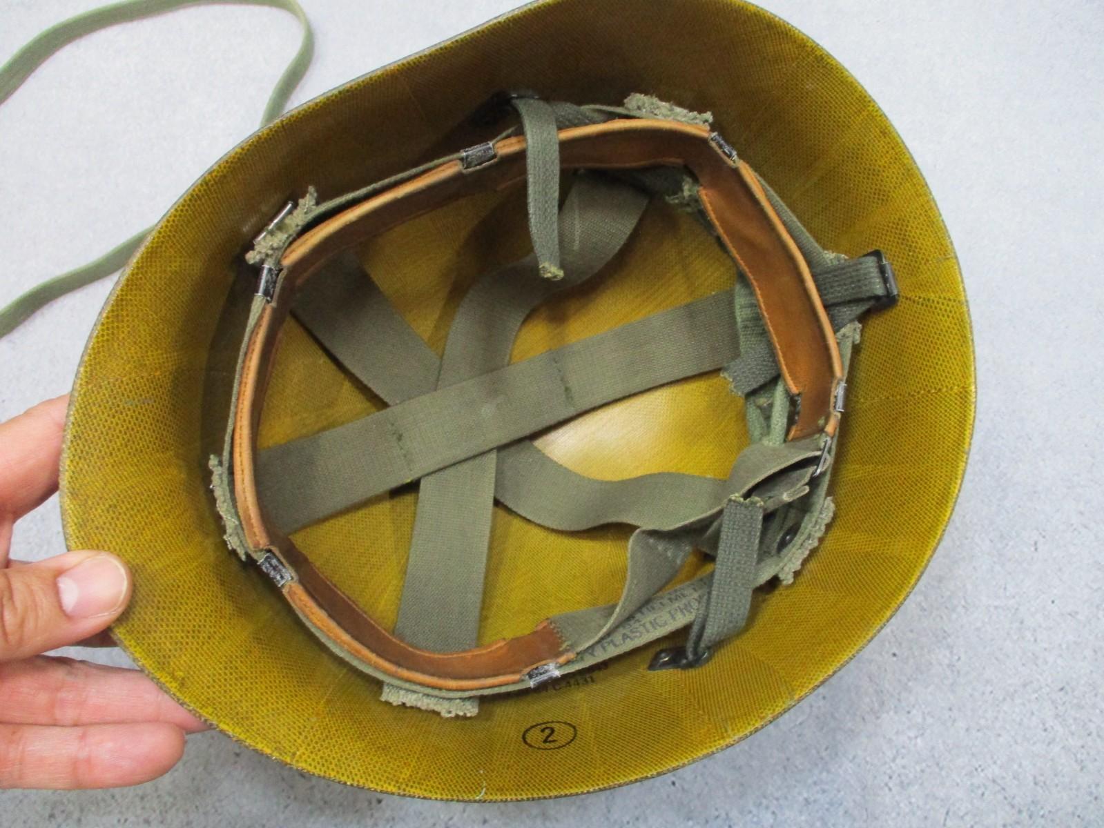 USGI M1 Steel Pot Helmet w/ Liner & Chinstrap Woodland Cover 1984 - Centex Military Gear