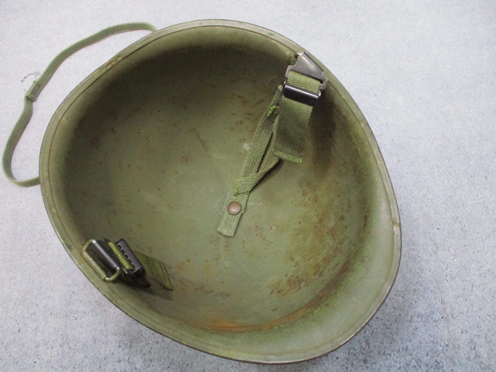 USGI M1 Steel Pot Helmet w/ Liner & Chinstrap Woodland Cover 1984 - Centex Military Gear