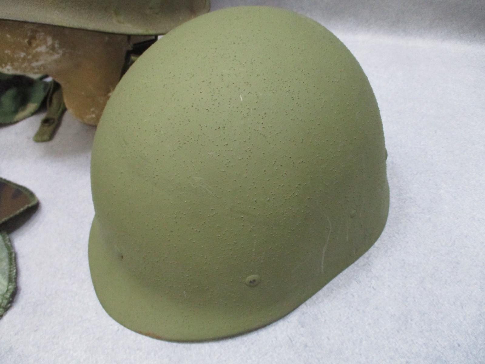 USGI M1 Steel Pot Helmet w/ Liner & Chinstrap Woodland Cover 1984 - Centex Military Gear