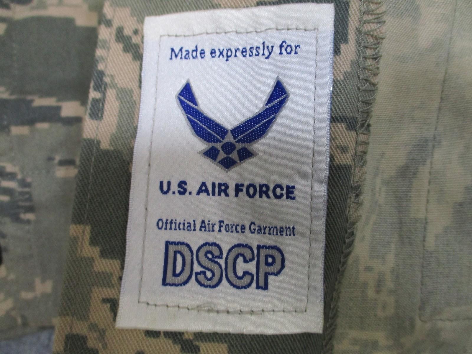 New U.S. Air Force ABU Utility Coat Jacket Men's 44 L DIGITAL 50% Nylon Cotton - Centex Military Gear