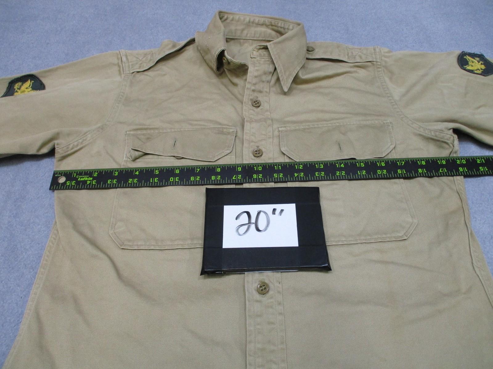 Vintage 1946 US Army Khaki Cotton Service Shirt Specialist Rank Patch - Centex Military Gear
