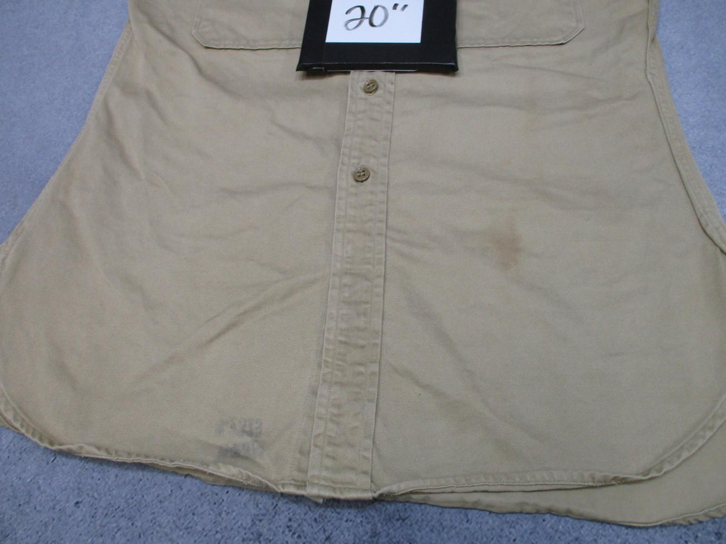 Vintage 1946 US Army Khaki Cotton Service Shirt Specialist Rank Patch - Centex Military Gear