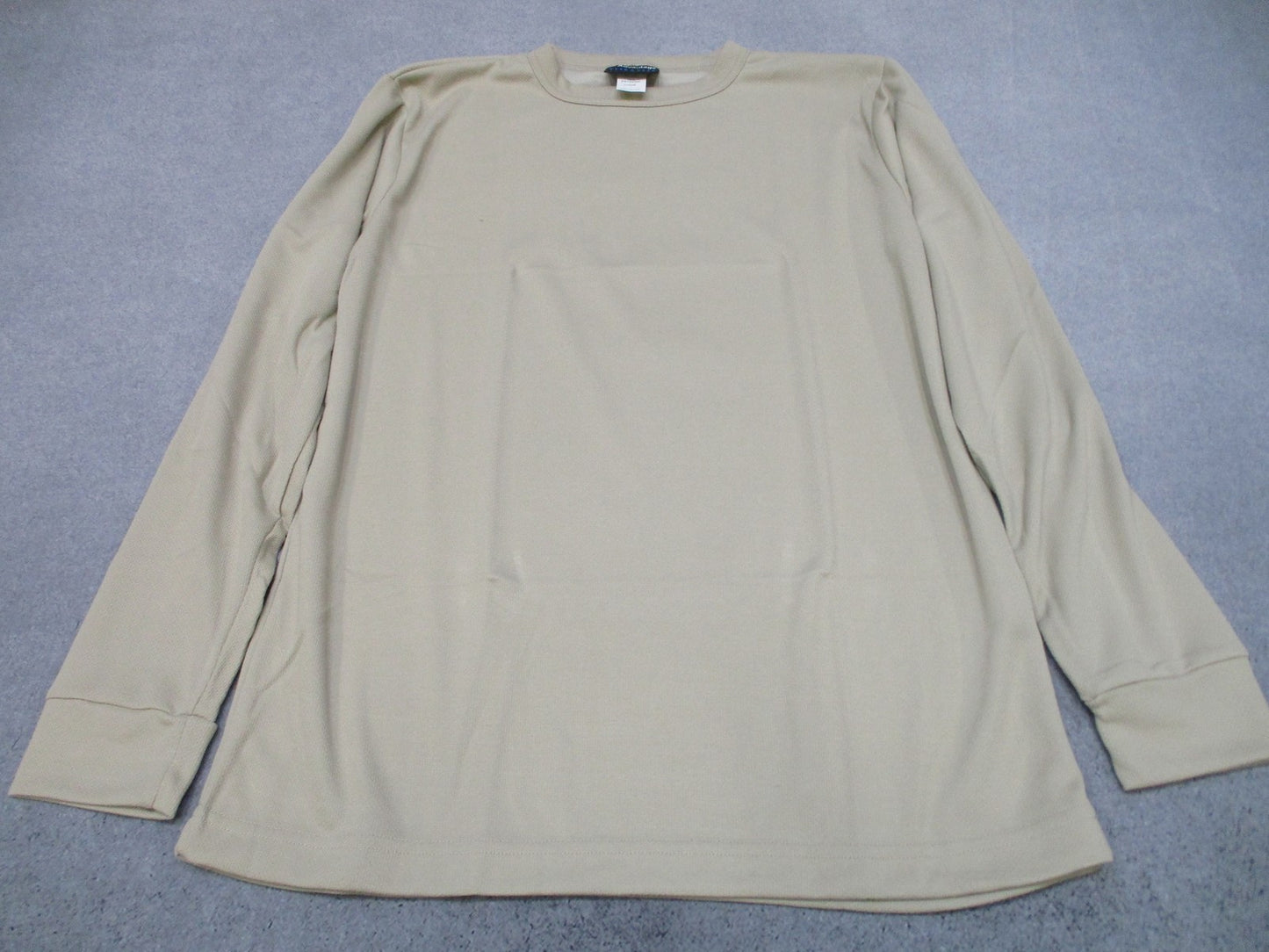 Advantage Midweight Sand Long Sleeve Polyester Base Layer Top Men's Large - Centex Military Gear