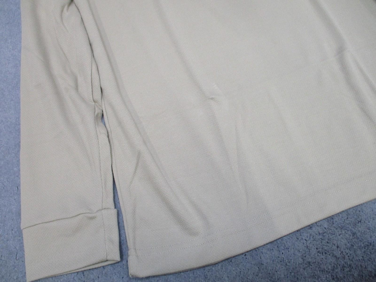 Advantage Midweight Sand Long Sleeve Polyester Base Layer Top Men's Large - Centex Military Gear