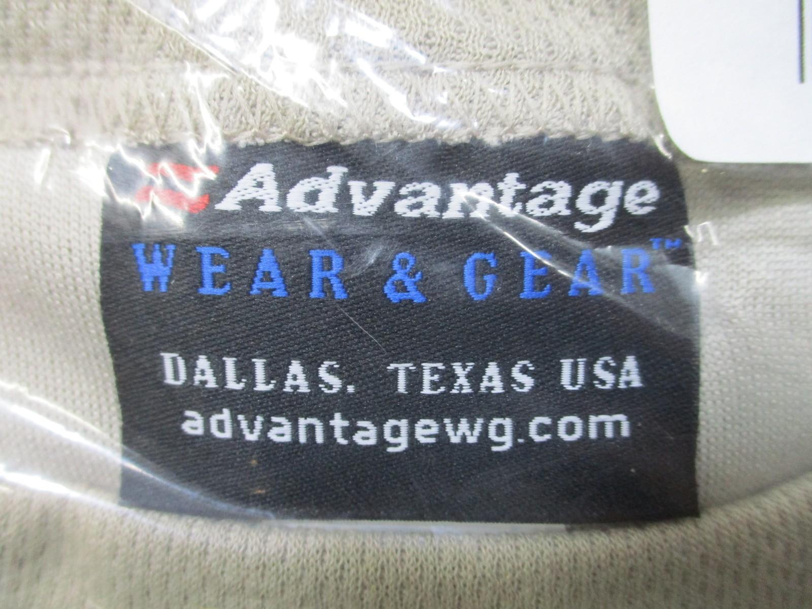 Advantage Midweight Sand Long Sleeve Polyester Base Layer Top Men's Large - Centex Military Gear