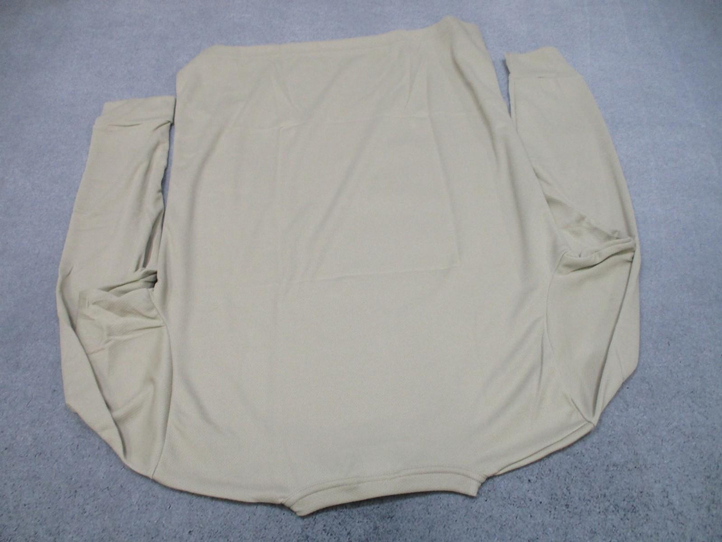 Advantage Midweight Sand Long Sleeve Polyester Base Layer Top Men's Large - Centex Military Gear