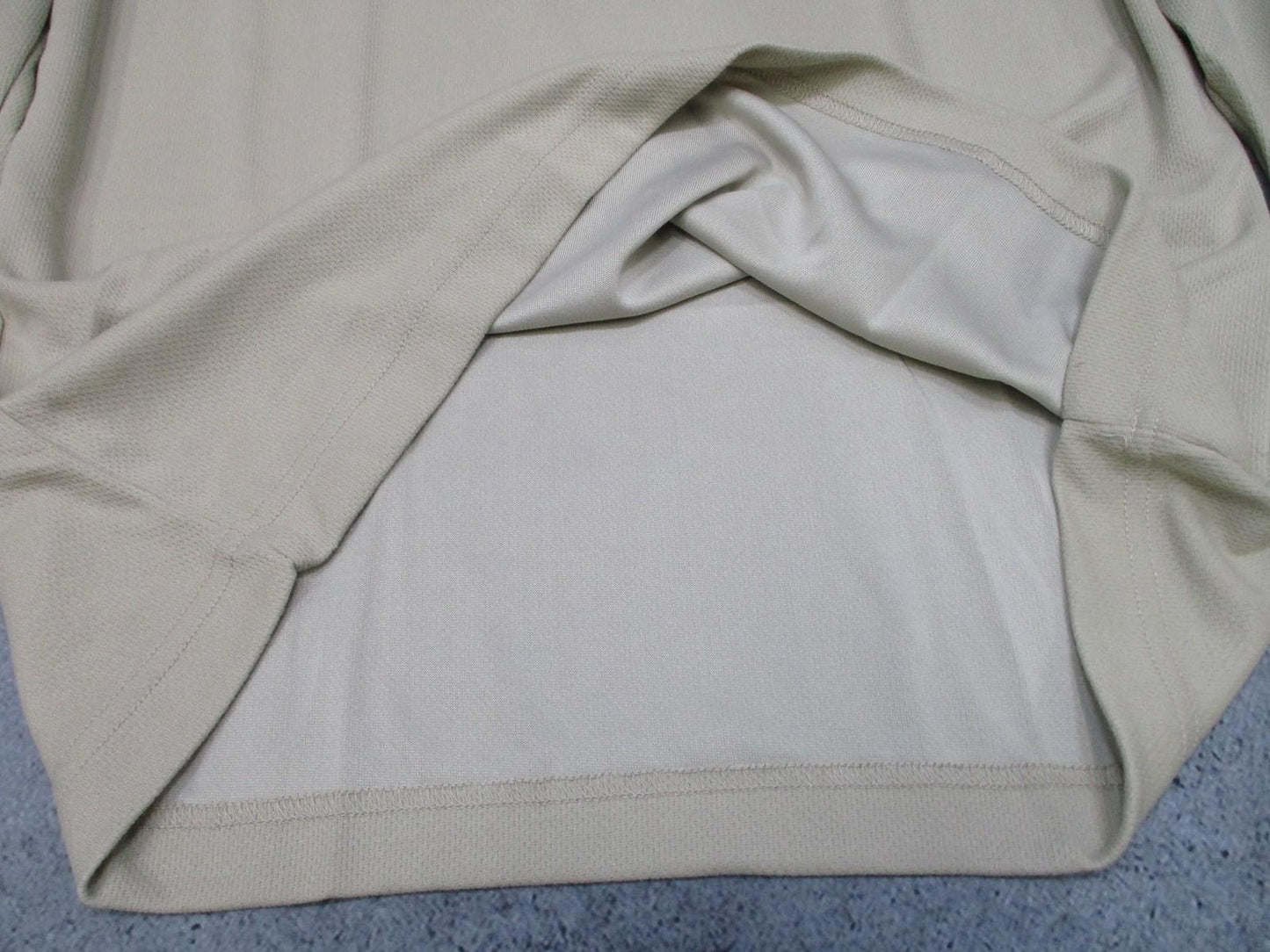 Advantage Midweight Sand Long Sleeve Polyester Base Layer Top Men's Large - Centex Military Gear
