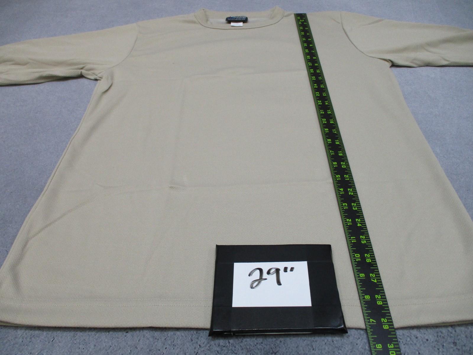 Advantage Midweight Sand Long Sleeve Polyester Base Layer Top Men's Large - Centex Military Gear