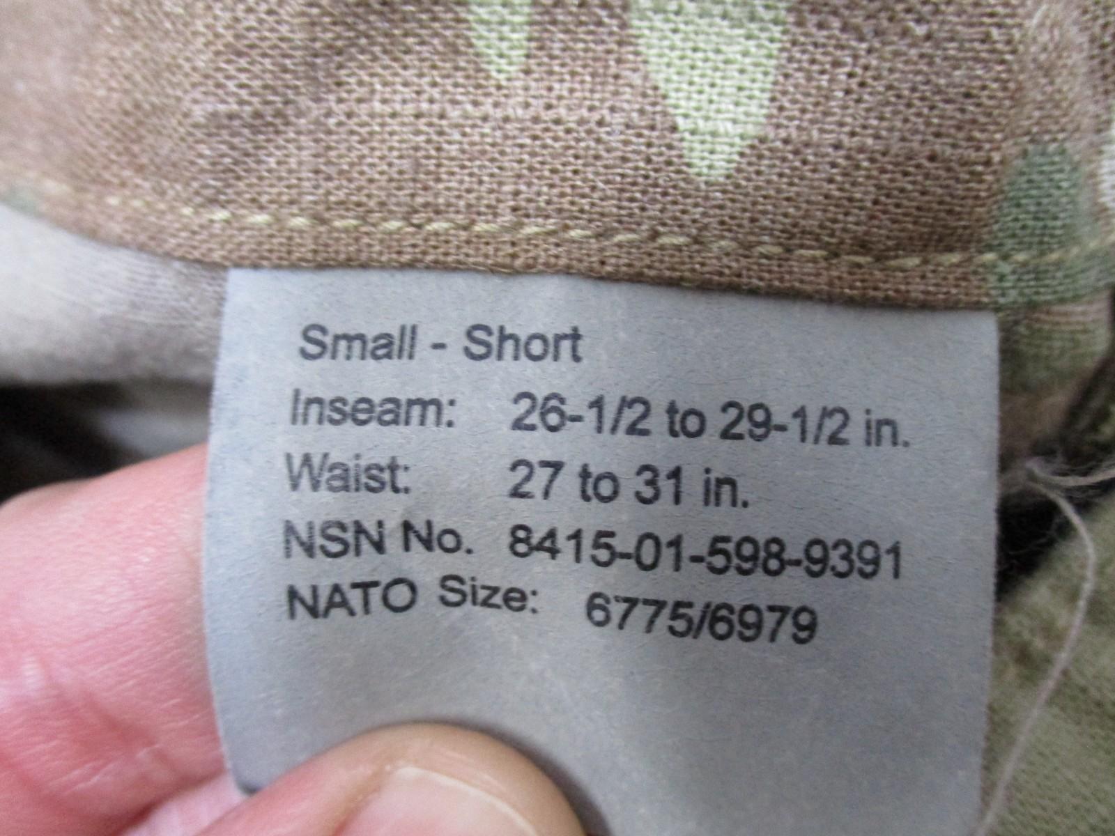US Army ACU Combat Uniform Pants Flame Resistant Scoprion OCP Small Short - Centex Military Gear