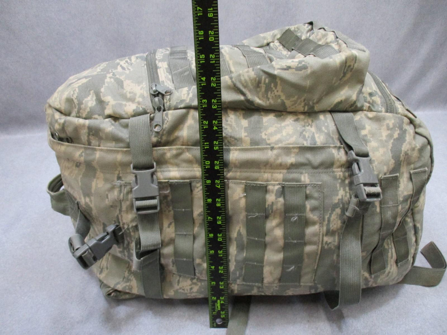 US Air Force 3-Day Assault Pack Tigerstripe Digital Camo Used Missing Waist Belt - Centex Military Gear