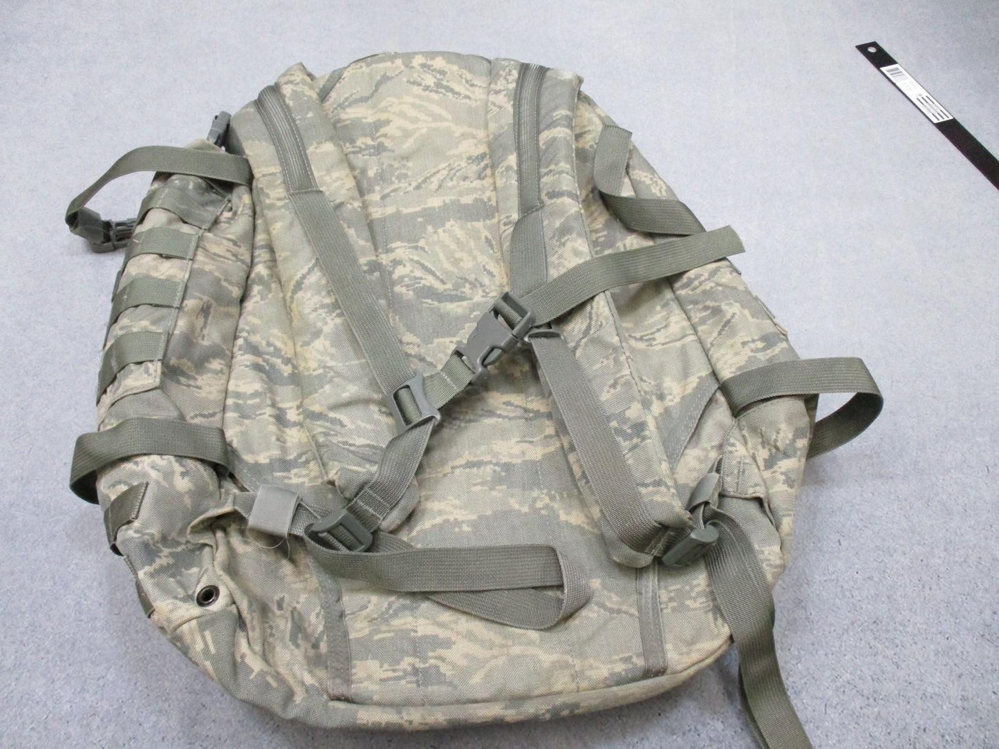 US Air Force 3-Day Assault Pack Tigerstripe Digital Camo Used Missing Waist Belt - Centex Military Gear