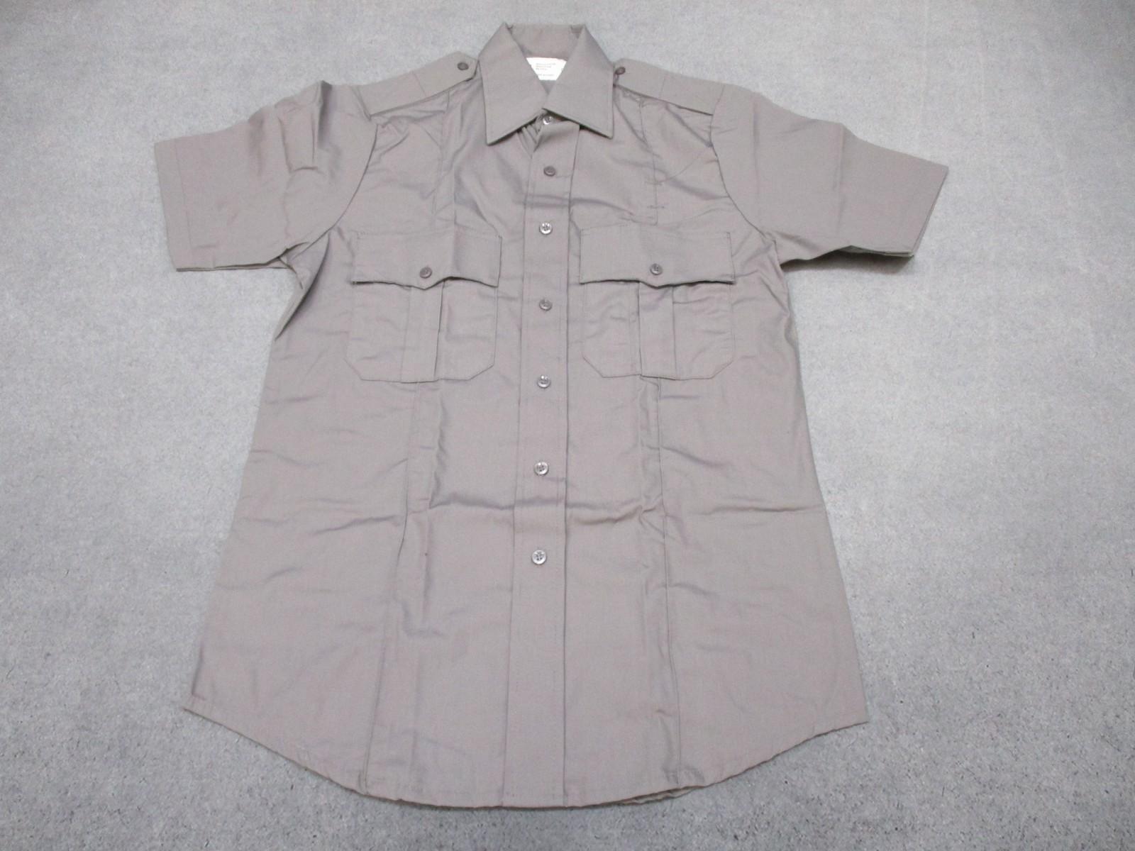 Rothco Tactical Duty Shirt Grey Short Sleeve NEW EMT Security LEO Button-Up - Centex Military Gear