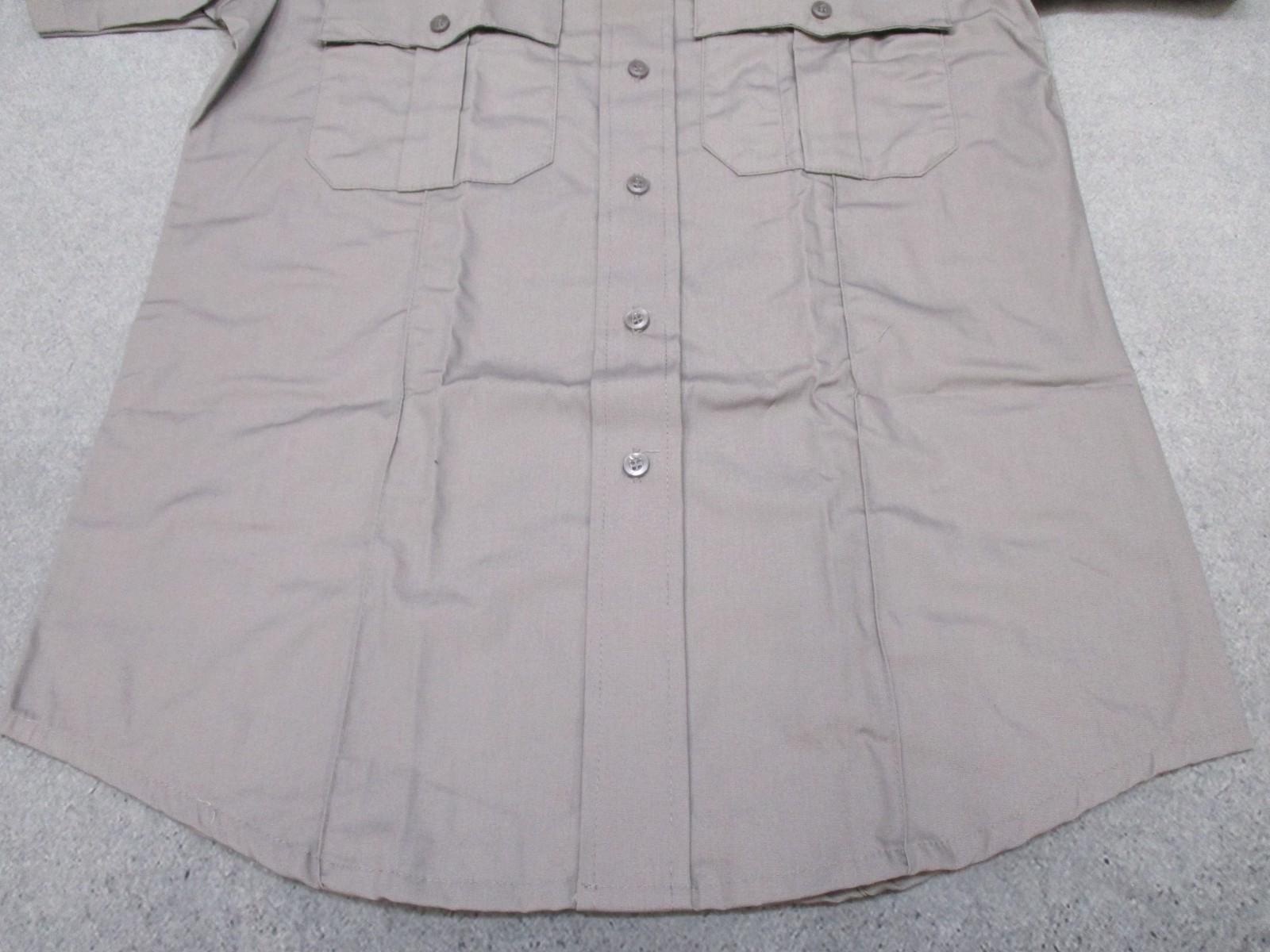 Rothco Tactical Duty Shirt Grey Short Sleeve NEW EMT Security LEO Button-Up - Centex Military Gear