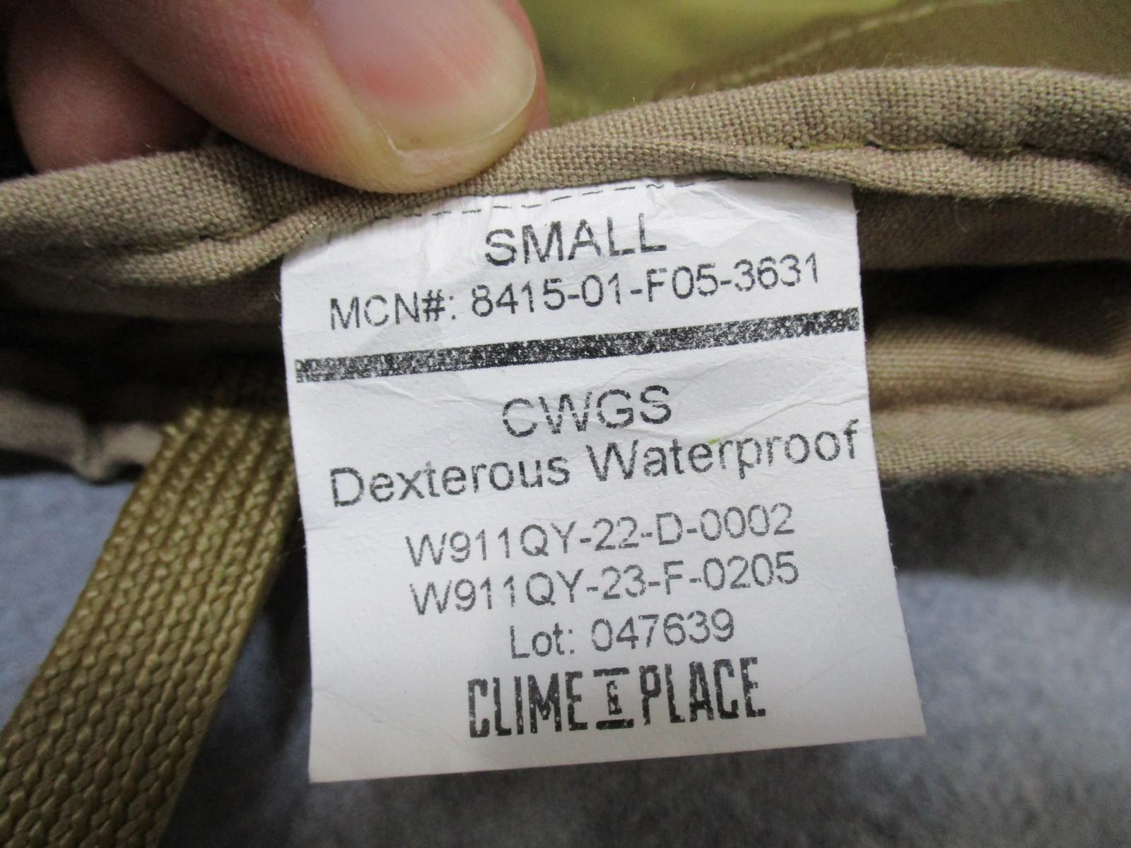 CWGS Dexterous Waterproof Gloves Gore-Tex Size Small - Excellent Pre-Owned - Centex Military Gear