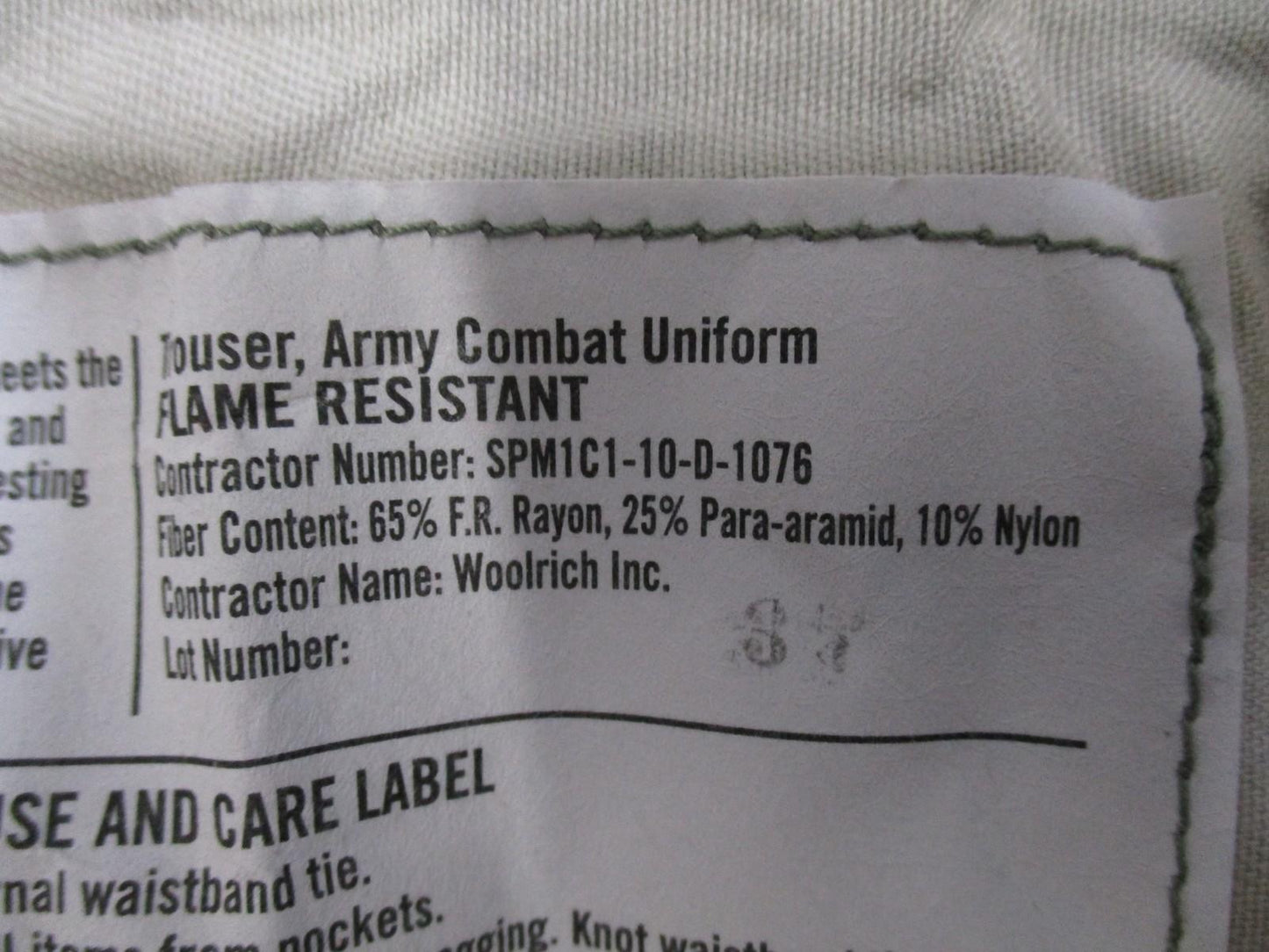 U.S. Army ACU Flame Resistant Combat Uniform Pants Med-Reg NSN 8415-01-573-5902 - Centex Military Gear