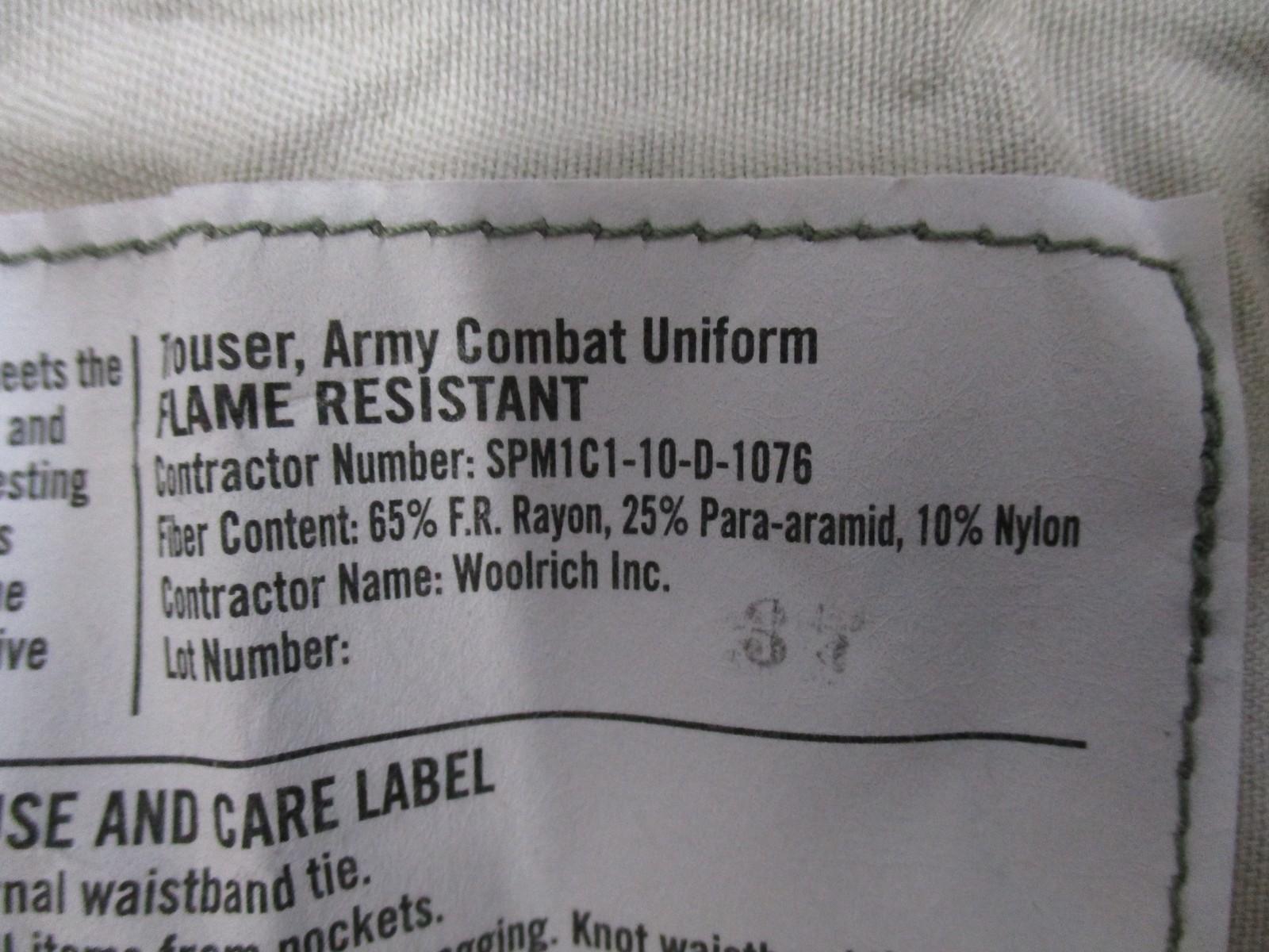 U.S. Army ACU Flame Resistant Combat Uniform Pants Med-Reg NSN 8415-01-573-5902 - Centex Military Gear