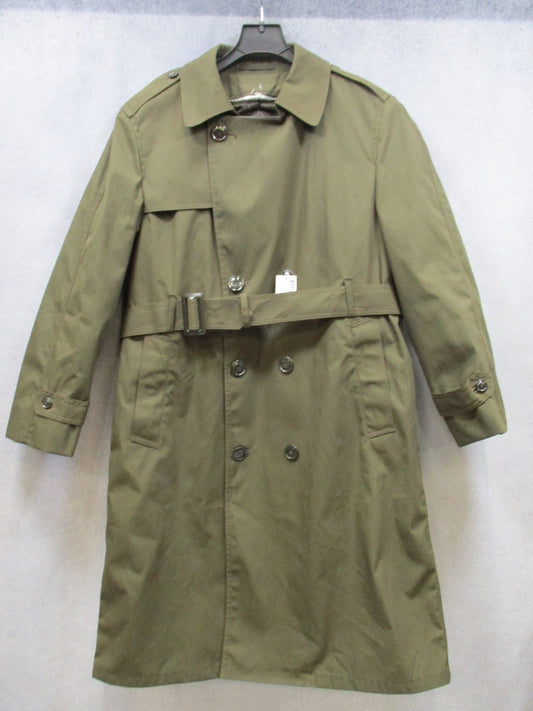 US Army AGSU Trench Coat All Weather Heritage Green 40S PINKS & GREENS - Centex Military Gear