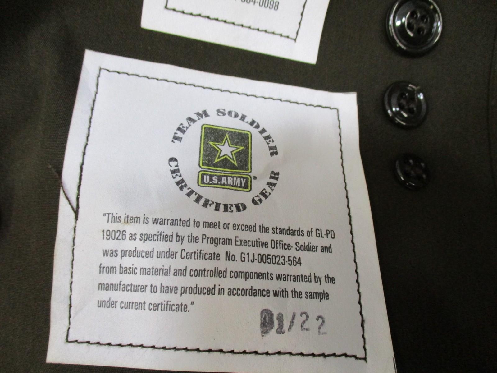 US Army AGSU Trench Coat All Weather Heritage Green 40S PINKS & GREENS - Centex Military Gear