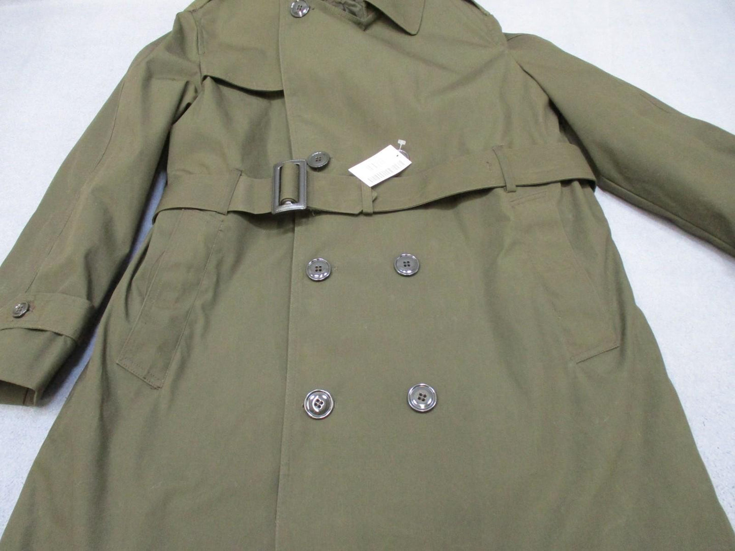 US Army AGSU Trench Coat All Weather Heritage Green 40S PINKS & GREENS - Centex Military Gear