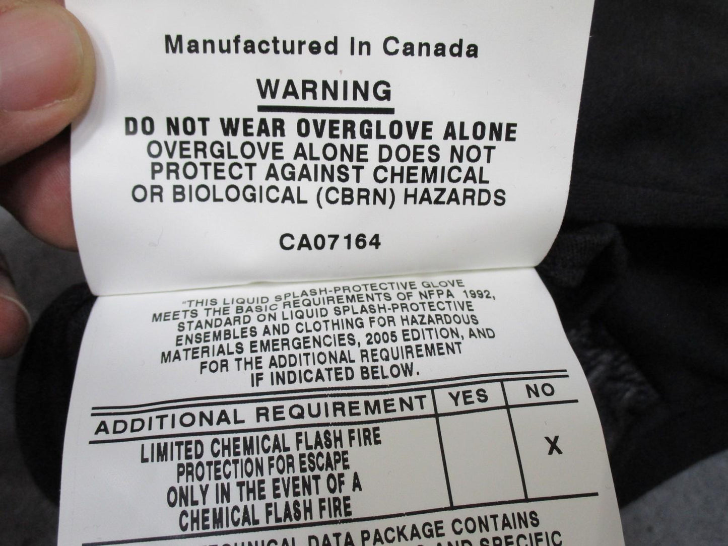 Gore-Tex G9492-OGN/OGL Overgloves Medium Nomex Leather New Black - Centex Military Gear