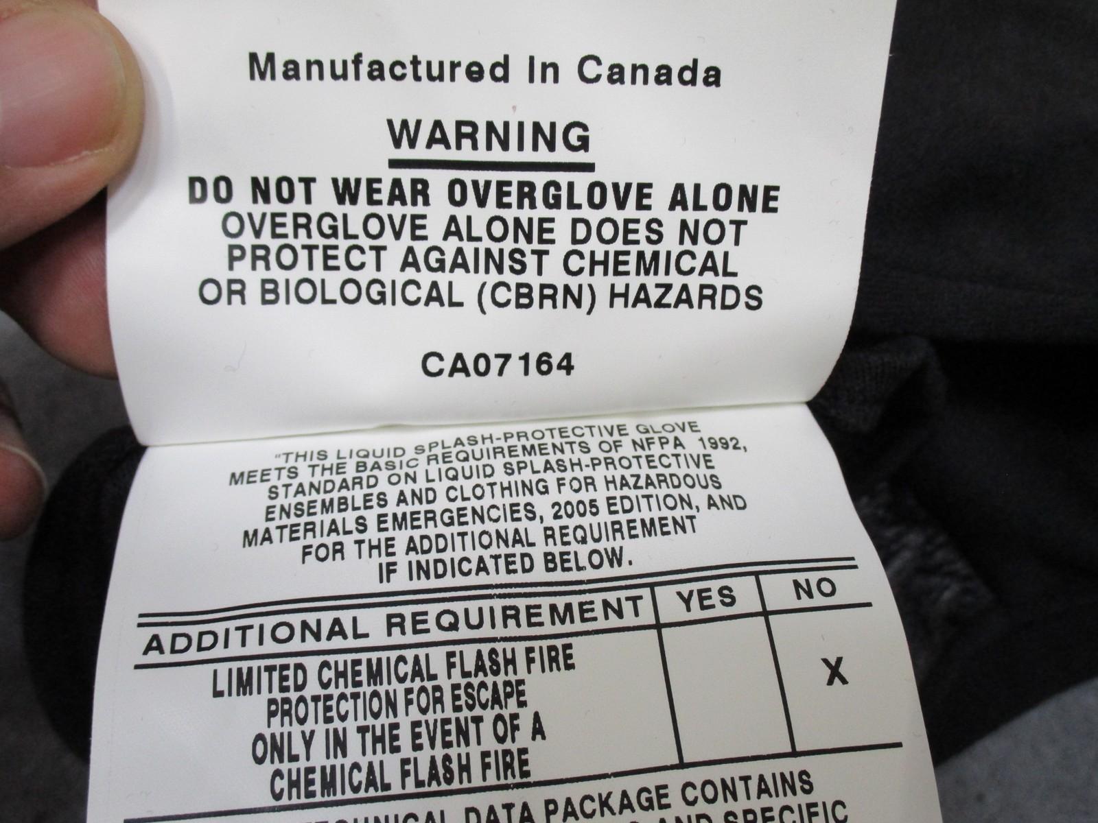 Gore-Tex G9492-OGN/OGL Overgloves Medium Nomex Leather New Black - Centex Military Gear